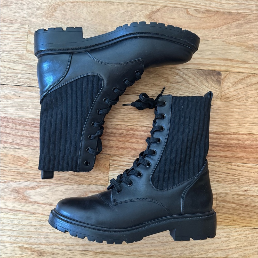 Sam Edelman Black Combat Boots